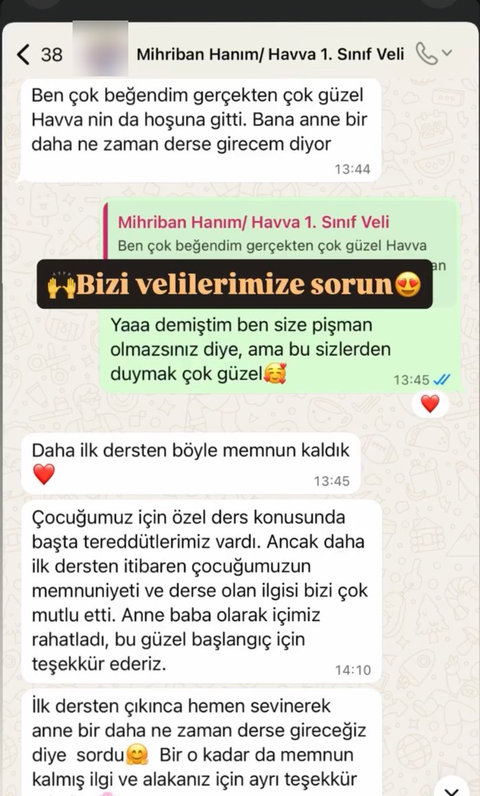 Havva'nın annesinin gerçek WhatsApp mesajı